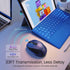 Wireless Mouse, D-09 Computer Mouse USB Cordless Mice for Laptop, 5-Level 2400 DPI, Portable for PC Mac