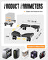 YOSE Computer Tower Stand, Adjustable Mobile CPU Stand with Rolling Caster Wheels, Premium PC Tower Stand Holder