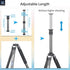 INNOREL ER282C Universal Carbon Fiber Tripod with 10 Layers, Center Column Extension for DSLR Cameras
