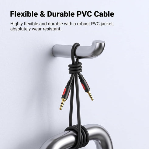 LDKCOK 3.5mm 6ft, Male to Male Audio Aux Cable AUX Cable for Beats Headphones, iPods, iPhones, iPads, Home/Car Stereos