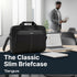 Targus Ergonomic Slim Briefcase - Spacious Laptop Messenger Bag with Foam Padding