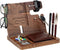 awofer Ebony Wood Phone Docking Station, Nightstand with Key Holder, Wallet Stand, Watch Organizer for Gifts
