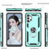 LeYi Samsung Galaxy A32 5G Case, Mint Military-Grade Kickstand Phone Case with 2 Pack Tempered Glass Protector