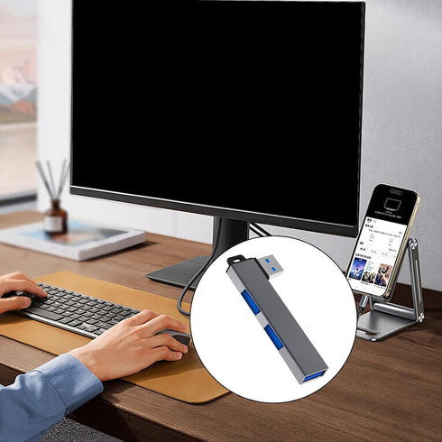 Tuygn USB3.0 1 USB3.0 2 USB2.0 Lightweight Hubs Adapter USB Splitter for Laptops PC with and Port Compactly