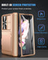 Vihibii for Samsung Galaxy Z Fold 3 Case - Hinge Protection, Credit Card Slot, Kickstand Design, Slide Camera Cover &