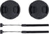 2-Pack 49mm Front Lens Cap Cover - Deluxe Cap Keeper for Canon EOS R100 R50 R10 with RF-S 18-45mm Kit Lens