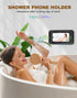 TOCHIO 1716 15 14 13 12 11 Upgraded Shower Phone Mount Waterproof with Speaker Hole Touch Screen Shower Phone Stand