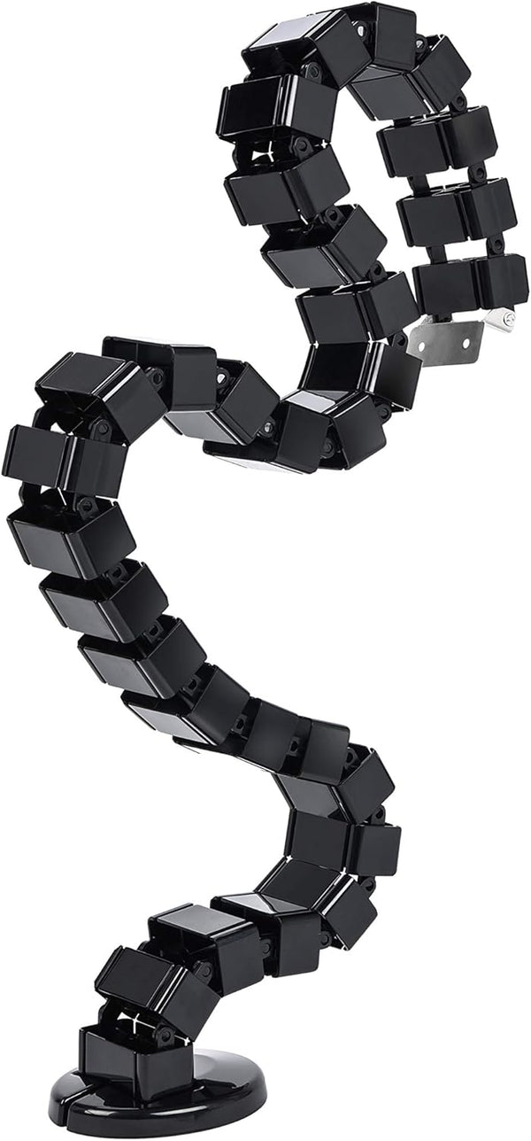Vwindesk Vertebrae Cable Management Spine Kit | Quad Entry Wire Organizer for Height Adjustable Desk, Black
