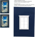 Aqur2020 20x15cm 14x11cm Window View Photography Prop, Creative Frame Tool with Opening for Landscape Travel City Photo