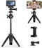 CYNOVA Mini Extension Pole Tripod with Phone Holder, 3-in-1 Handheld Tripod Selfie Stick,