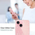 JJGoo iPhone 13 Case, Clear Glitter Soft TPU Shockproof Protective Bumper Cover for Women Girls, 6.1inch