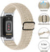 Elastic Band Compatible with Fitbit Charge 6/Charge 5 Bands, Replacement Sport Loop Adjustable Elastic Band Stretch Braided Elastics Nylon Wristband Sport Loop Strap for Fitbit Charge 6 Women&Men