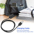 Cuifati 1 Meter Long Bracelet Watch Charger, Portable USB Charging Cable for Smart Bracelet, Black