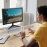 Sumerflos Clear Acrylic Monitor Laptop Stand, Sturdy and Save Space Computer Laptop Monitor Riser Stand for Home Office