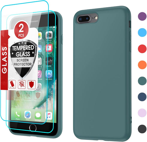 LeYi for iPhone 8 Plus Case: iPhone 7 Plus Case with 2 Pack
