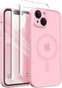 CAPRARO iPhone 14 Case, Peach Pink - Shockproof, Slim, Translucent Matte, 14FT Drop Protection, Full Camera Protection,