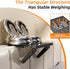 CABTE No Drilling Metal Projector Mount, Adjustable Angle Projector Mount Shelf for Sofa and Bedside, Foldable