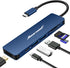 Hiearcool USB C Hub for MacBook Air/Pro, 7-in-1 USBC Adapter Multiport with 4K