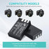 EN-EL9 EN EL9a Battery Pack, 2-Pack Rechargeable Li-Ion Battery Set, Compatible with Nikon Cameras