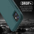 iPhone 11 Case with Screen Protector, Heavy Duty 3-Layer Shockproof Protection, Military Grade, Dark Green, 6.1"