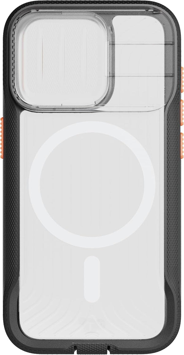 Tech21 Evo Max Case for iPhone 15 Pro, Active Black, Compatible with MagSafe, Impact Protection, Lanyards Included