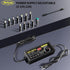 Universal Power Supply Adjustable 3V~12V, 12A 144W Variable Switching Adapter, 100V-240V AC to DC Converter with 14 Tips