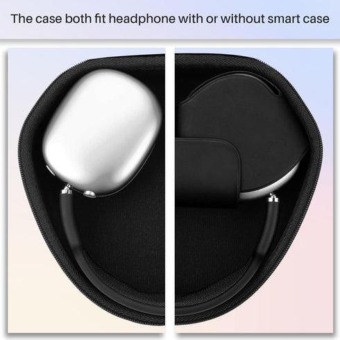 Hard Case Compatible with Apple AirPods Max Wireless Over-Ear Headphones (Black Case)