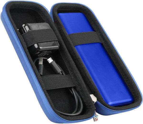 khanka Hard Travel Case for Anker PowerCore II 20100, Quick Charge 3.0 Portable Charger External Battery (Blue)