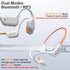 IP68 Swimming 32GB MP3 Swimming/Surfing/Marathon/Cycling((Beige Bone Conduction Bluetooth Headphones-SurfAudio