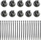 DyaMag Magnetic Zip Tie Mounts, 10 Pack Heavy Duty Magnetic Cable Holder with