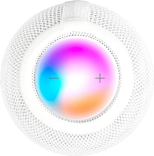 Homepod Mini Speaker Dust Cover Suitable for Homepod Mini Speaker, Mesh Speaker Cloth, Smart Cover with Charging Hole, High-Grade Nylon (White-1Pcs)