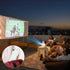 Mini Projector with WIFI 6, Bluetooth, 4K 1080P Support, Portable 180° Rotatable 130'' Screen Movie Projector for