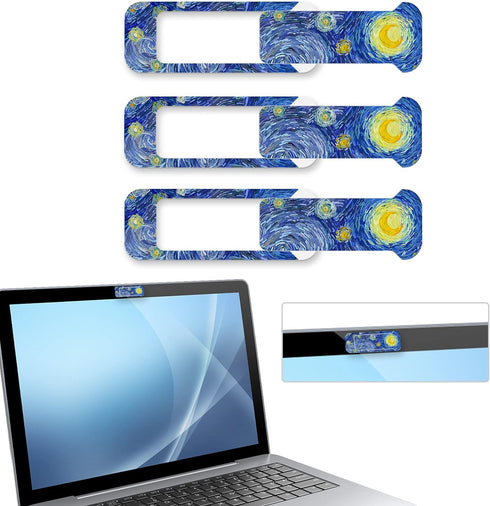 ZYAOTWQZ Webcam Cover, 3 Pieces, Laptop Camera Cover, Privacy Shielding Capacity is Twice