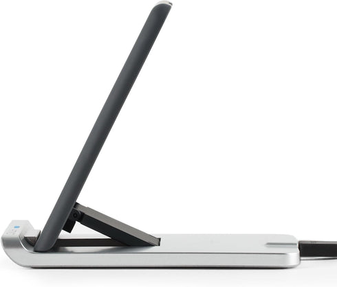 TYLT Fold 10W Wireless Charging Pad & Adjustable Stand (Black), Qi-Certified Charger for iPhone, Samsung, and More