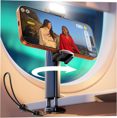 LISEN Airplane Travel Essentials (LED) Phone Stand Holder for Desk Cruise Ship Essentials