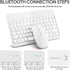 Ultra-Slim Bluetooth Keyboard and Mouse, Portable Mini Wireless Rechargeable Keyboard for iPad, iPhone, Samsung,
