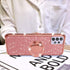 Samsung Galaxy A52 5G Case by nancheng, Cute Slim TPU Silicone with Kickstand, Bling Diamond Ring & Strap (Rose Gold)