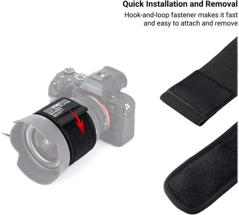 KIWIFOTOS 3.15 inch (80mm) USB Lens Warmer, Lens Dew Heater Strip with Temperature Regulator, Condensation Prevention
