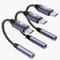 Stouchi USB C to 3.5mm Dongle Adapter (3 Packs) - Hi-Fi DAC for iPhone 15, Pixel 8/7/6, iPad, Samsung Galaxy S22, Grey.