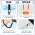 360 3-Piece Set Rotatable Adjustable Phone Lanyard - Wrist/Neck/Crossbody Strap with Tether Tabs, Universal for Phones