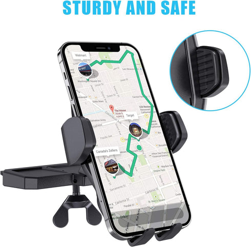 WixGear Universal Car Phone Mount Holder with New Gravity Self-Locking Design, Compatible with All Smartphones