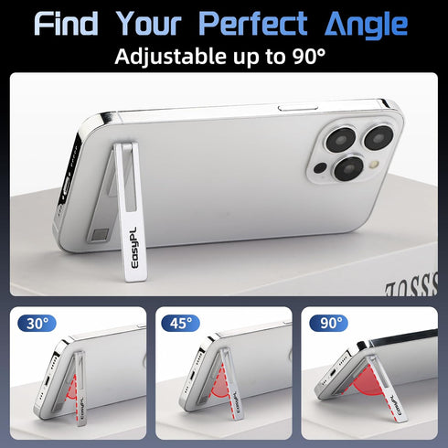 WXRWYPW 2 Pack 16/Plus/Pro/Pro 15/14/13/12 Cell Phone Kickstand, Vertical and Horizontal Metal Phone Stand for Desk