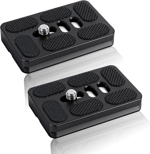 Wokyo 2 Pack PU60 Quick Release Plate with 1/4 inch-20 Screw All Metal