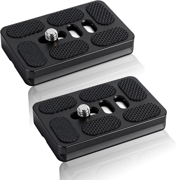 Wokyo 2 Pack PU60 Quick Release Plate with 1/4 inch-20 Screw All Metal