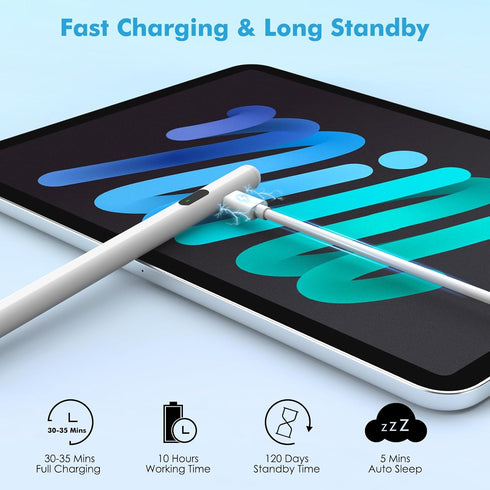 MoKo Active Stylus Pen for Touch Screen, Universal Compatible with iPad/iPhone/Samsung/Lenovo/Xiaomi, Tablet Pen with