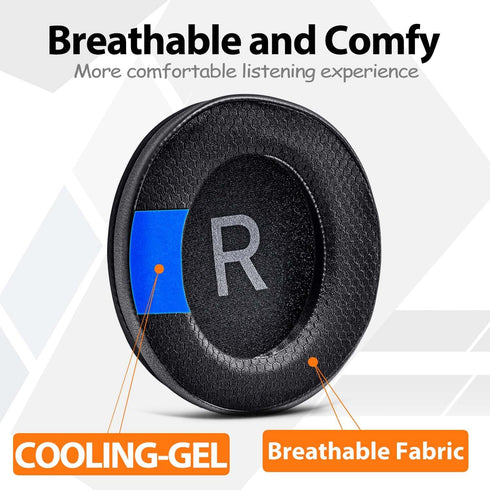 SHP9500 Replacement Ear Pads, Compatible with TRANSTEK SHP9500 Over-Ear Headphones, Cooling Gel Memory Foam Cushions