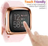 Tobfit 2 Pack for Fitbit Versa 2 Screen Protector Case - Soft Plated TPU Full Around Sensitive Touch Protective Cover