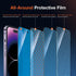 2 Pack Privacy Screen Protector Install Kit for iPhone 14 Pro, Anti Spy 9H Shatterproof Tempered Glass Film