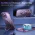 Magnetic iPhone 14 Pro Case with Invisible Stand, Compatible with MagSafe, Slim Clear Design with Electroplated Bumper,