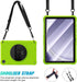ZtotopCases for Samsung Galaxy Tab A9+ 11'' 2023, Shockproof Hard Case with Screen Protector, Green